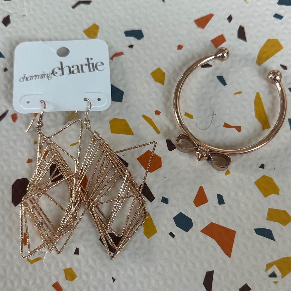 RESERVED - Rose Gold Jewelry Duo
